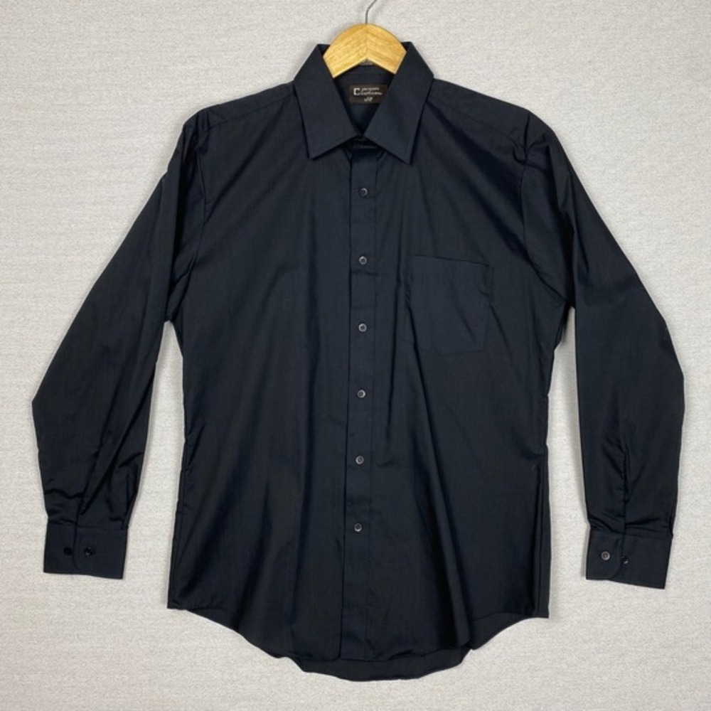 Vtg Button Up Shirt Mens L Indie Sleaze Noir Art School Hipster Minimalist Korea